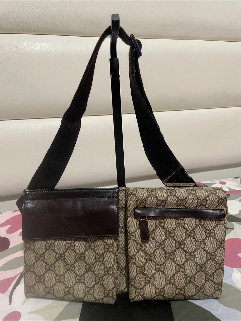 Gucci Brown GG PVC Body/Waist Bag